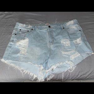 Size 20 Jean shorts